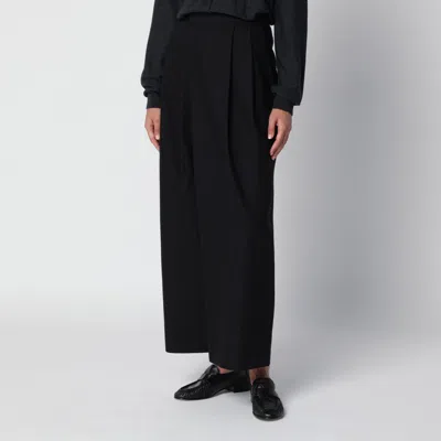 Source Unknown Leiko Black Wide-leg Trousers