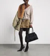 Source Unknown Leopard Print Anouk Mini Skirt In Brown