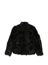 Source Unknown Lyn Long-hair Jacket In Animal Print