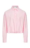 Source Unknown Marlo Button-back Top In Pink