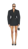 Source Unknown Martha Hourglass Blazer In Black