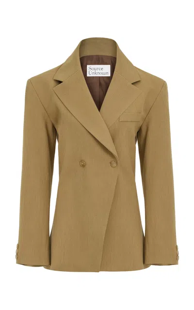 Source Unknown Nangy Cinched Blazer In Brown