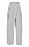 Source Unknown Navarra Overlap Waist Trousers In Gray