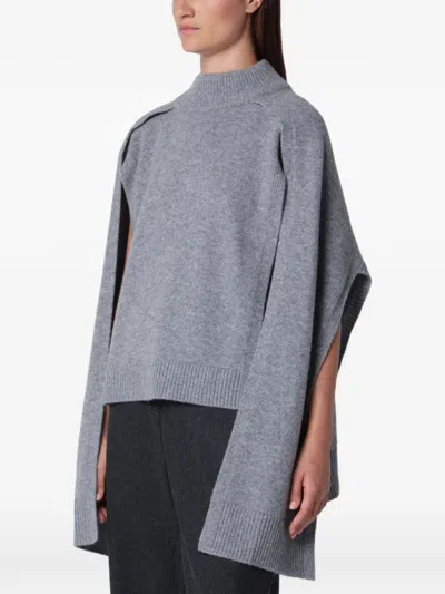 SOURCE UNKNOWN NOA WOOL CAPE-STYLE SWEATER