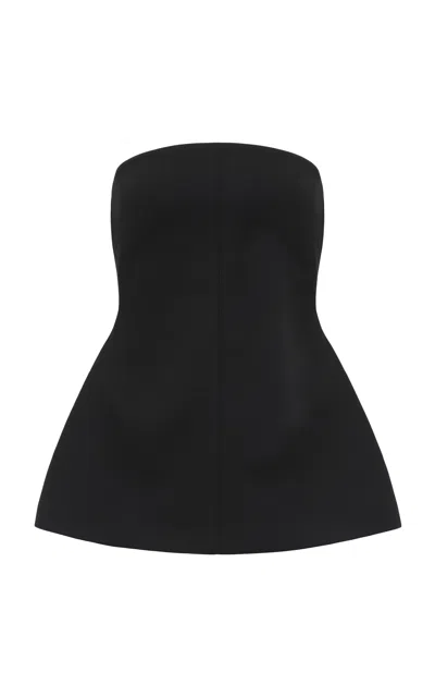 Source Unknown Rubik Peplum Top In Black