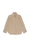 Source Unknown Ruched Shirt In Animal Print