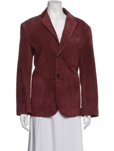 Pre-owned Source Unknown Suede Set W/ Tags In Red