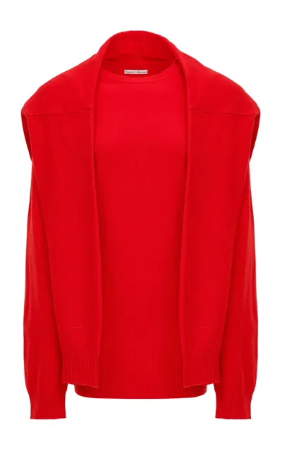 Source Unknown Tio Wool-blend Sweater In Red