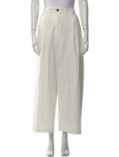 Pre-owned Source Unknown Wide Leg Pants W/ Tags In White