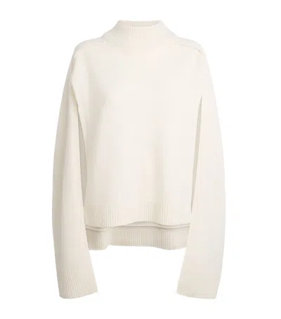 Source Unknown Wool Cape Noa Sweater In White