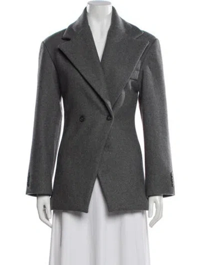 Pre-owned Source Unknown Wool Coat In Grey