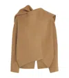 Source Unknown Nuage Coat With Oversized Light Brown Panel In Brown