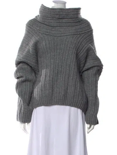 Pre-owned Source Unknown Wool Turtleneck Sweater W/ Tags In Grey