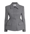 Source Unknown Wool-blend Hourglass Terzo Blazer In Gray