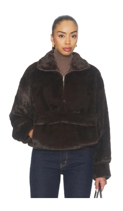 Source Unknown Zvika Faux Fur Anorak In Multi