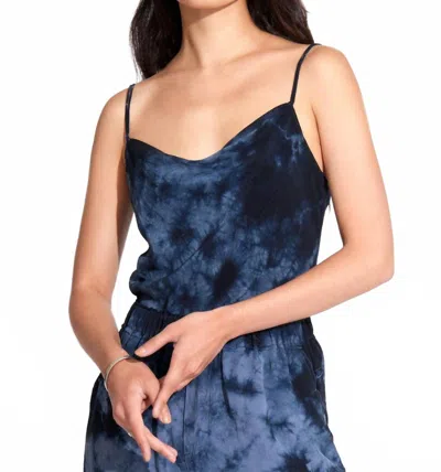 Sourcery Stevie Cami In Indigo Tie Dye In Blue
