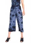Sourcery Wide Leg Crop Pant In Indigo In Multi