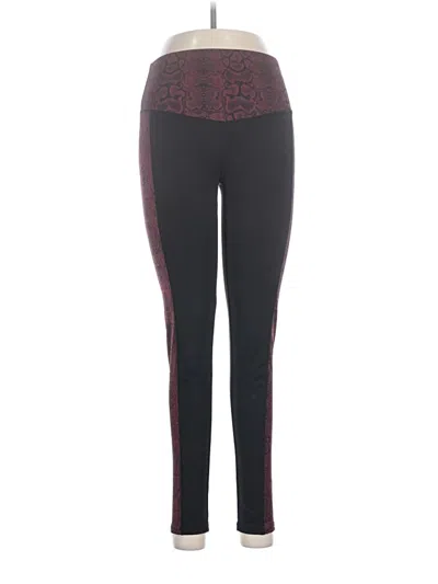 Pre-owned South Beach Active Pants In Burgundy