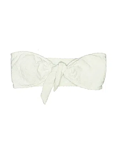 Pre-owned South Beach Swimsuit Top Ivory Swimwear