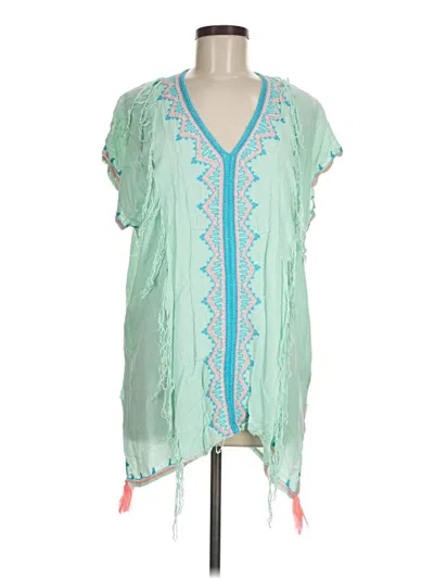 Pre-owned South Moon Under Short Sleeve Blouse In Green