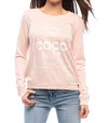 South Parade Eau De Coco Sweatshirt In Pink In Pink