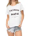 South Parade Fashion Mafia Lola Loose Tee In White In White