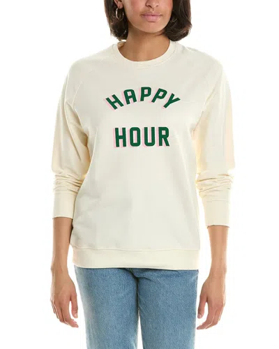 South Parade Happy Hour Sweatshirt In White