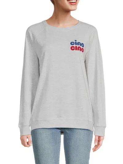 South Parade Women's Ciao Heathered Sweatshirt In Light Heather