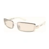 South Pole Southpole Mens Rectangular Sunglasses In Silver