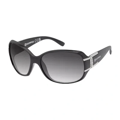 South Pole Southpole Womens Uv Protection Oval Sunglasses In Black