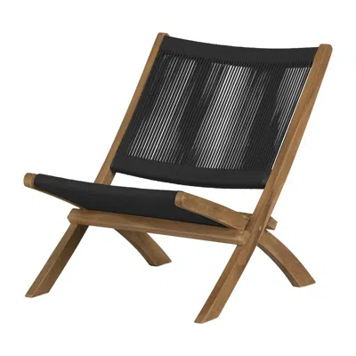 South Shore Furniture Agave Lounge Chair, Black And Natural