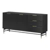 South Shore Furniture Arlo Sideboard, Ash Oak And Gold