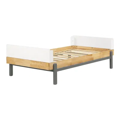 South Shore Furniture Bebble Bed, Natural And Gray