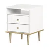 South Shore Furniture Dylane 2-drawer Nightstand, Pure White
