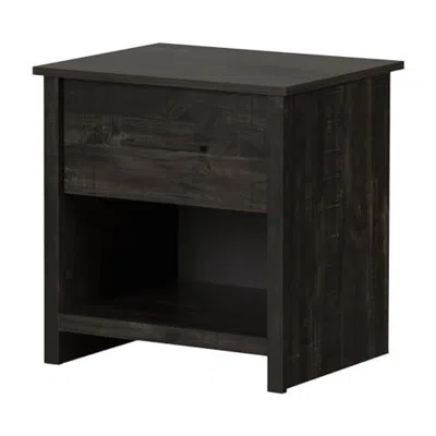South Shore Furniture Fernley Nightstand, Rubbed Black