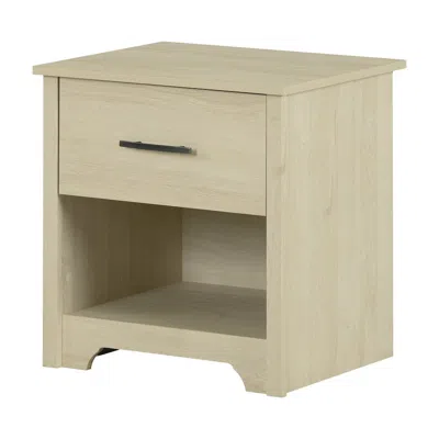 South Shore Furniture Fusion 1-drawer Nightstand, Bleached Oak