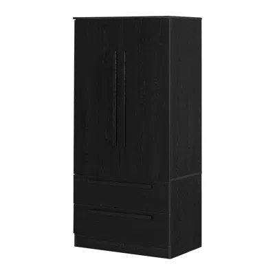 South Shore Furniture Haven Armoire, Black Oak
