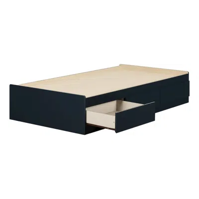 South Shore Furniture Hazen Mates Bed, Navy Blue