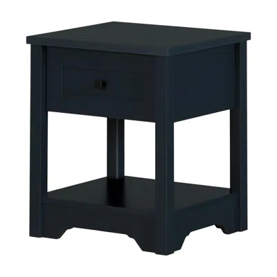 South Shore Furniture Hazen Nightstand, Navy Blue