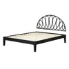 South Shore Furniture Hoya Bed And Headboard Set, Black In Black