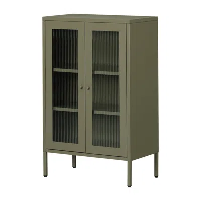 South Shore Furniture Kodali Accent Cabinet, Olive Green