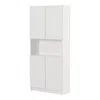 South Shore Furniture Olea 4-door Bookcase, Pure White In White