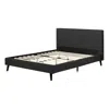 South Shore Furniture Milton Complete Bed, Matte Charcoal