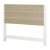 South Shore Furniture Munich Headboard, White And Soft Elm