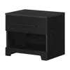 South Shore Furniture Primo 1-drawer Nightstand, Black Oak