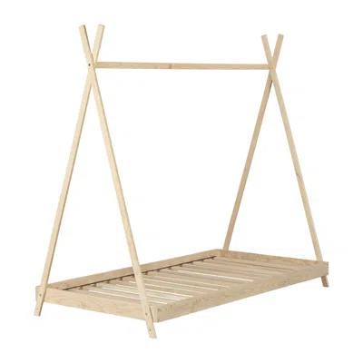 South Shore Furniture Sweedi Bed, Natural Wood