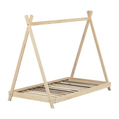 South Shore Furniture Sweedi Bed, Natural Wood