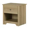 South Shore Furniture Vito 1-drawer Nightstand, Natural Ash