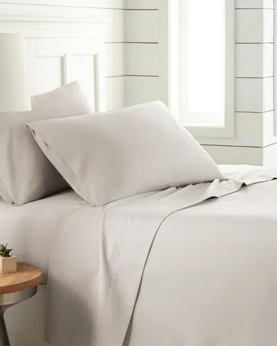 South Shore Linens Chic Solids Ultra Soft 4pc Sheet Set In White
