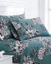 South Shore Linens Flora 300tc Sateen Extra Deep Pocket Sheet Set In Grey